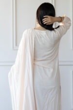 Back view of Pavitra kurti showcasing fabric texture