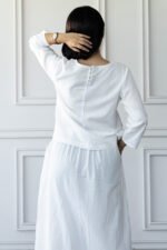Back view of Hawa-e-Sukoon Kurti Set with airy fabric