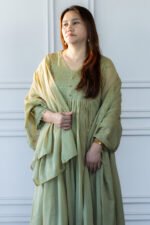 Fabric close-up of Aangan Edit Kurti showing texture and finish