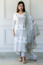 Full outfit of Aangan Vibes Kurti Set with Dupatta