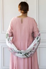 Back view showing dupatta drape and kurti fall